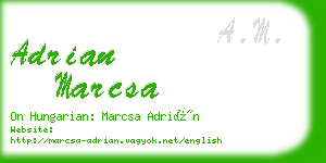 adrian marcsa business card